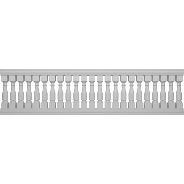 Ekena Millwork Fiberthane Hamilton Balustrade Railing Kit Style A (6 7/8" On-Center Spacing to Pass 4" Sphere Code) BALK42X156HMA - main